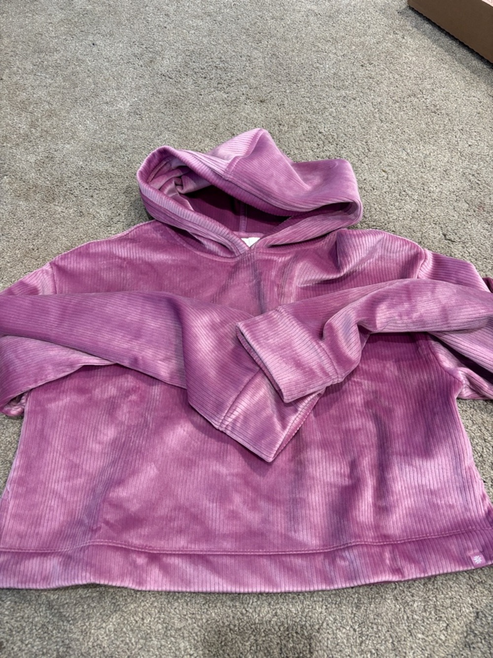 Athleta Girls Pink Tie-Dye Hooded Sweatshirt